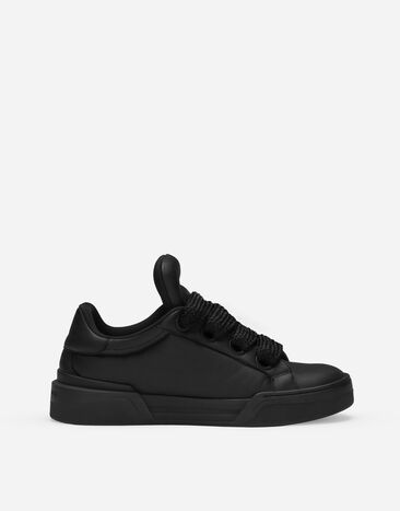 Dolce & Gabbana Nappa leather Mega Skate sneakers Black/Silver CS1863AO223