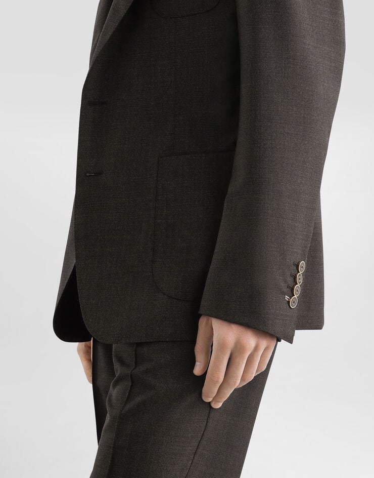 Dolce & Gabbana Single-breasted portofino wool canvas jacket Multicolor G2TF4ZHU2BO