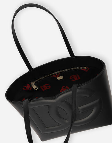 Dolce & Gabbana Small calfskin DG Logo Bag shopper Black BB7337AW576