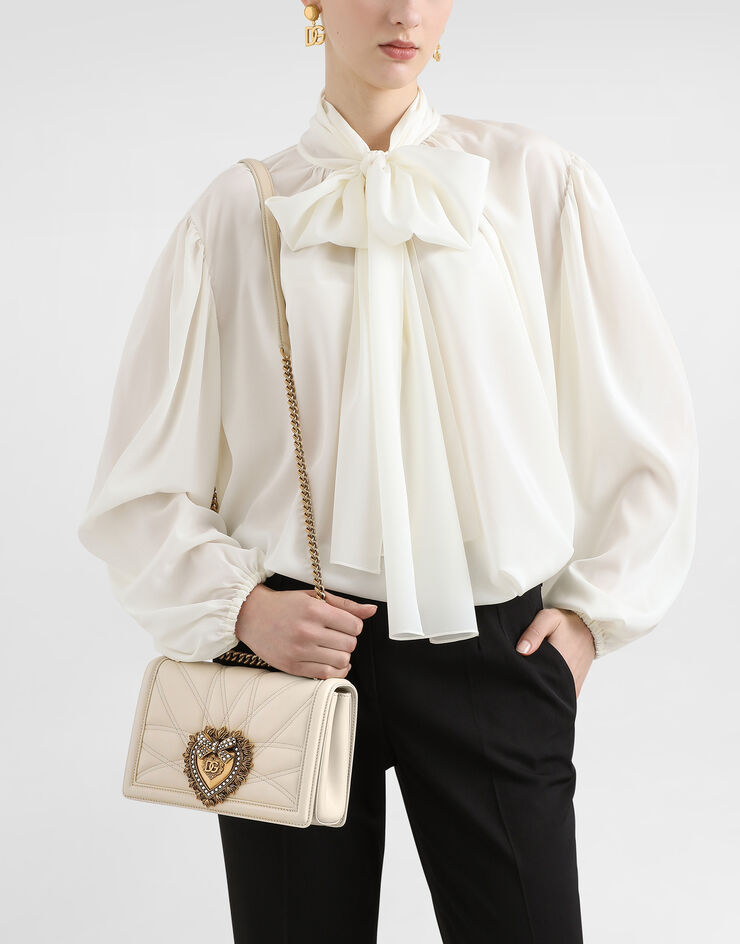 Dolce & Gabbana Medium Devotion shoulder bag Cream BB7158AW437