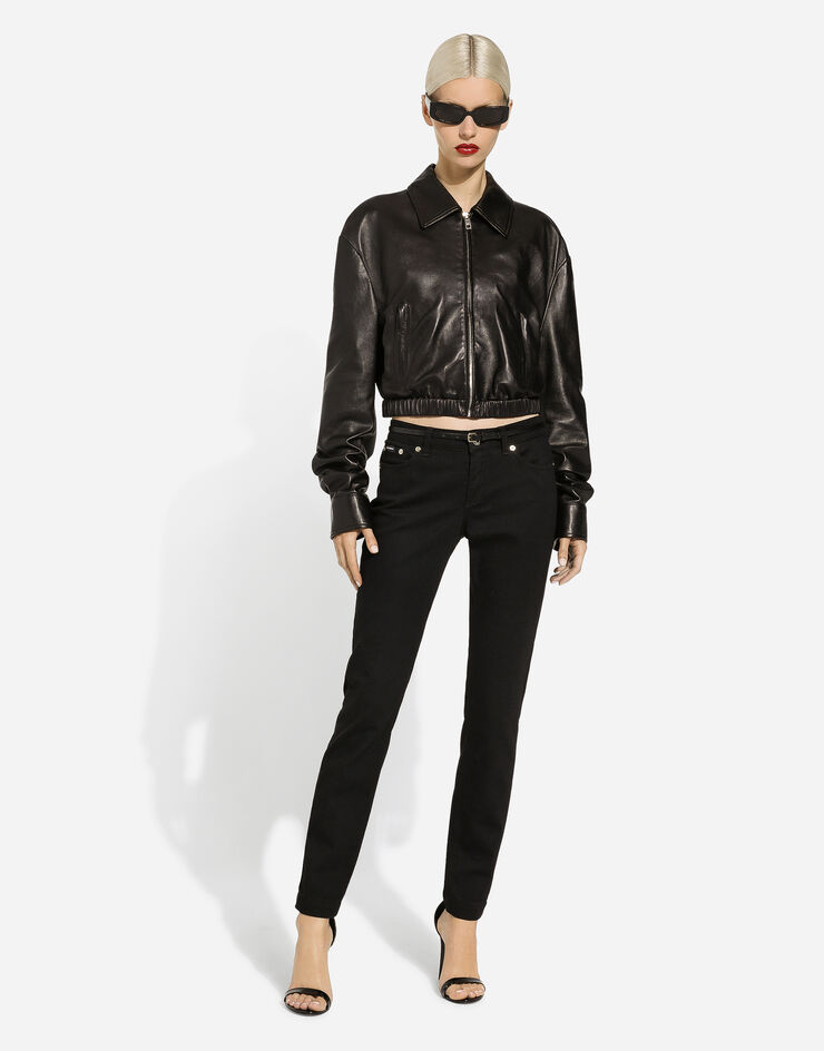 Lambskin bomber jacket in Black for | Dolce&Gabbana® US