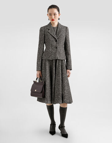 Dolce & Gabbana Chaqueta de botonadura sencilla de chevrón Multicolor F27FPTFCZAE