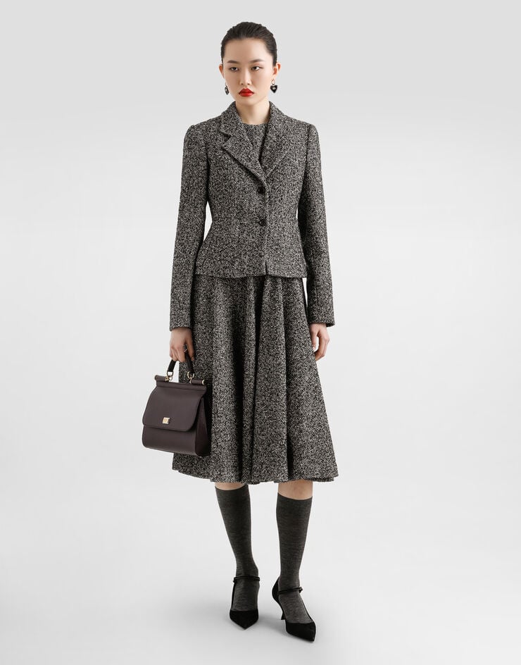 Dolce & Gabbana جاكيت شيفرون بصف أزرار مفرد متعدد الألوان F27FPTFCZAE