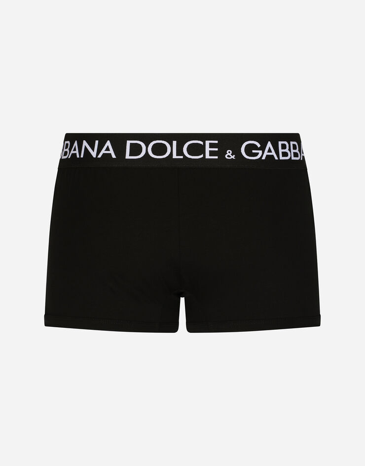 Dolce & Gabbana Boxershorts bi-elastischer Jersey Schwarz M4E19JFUEB0
