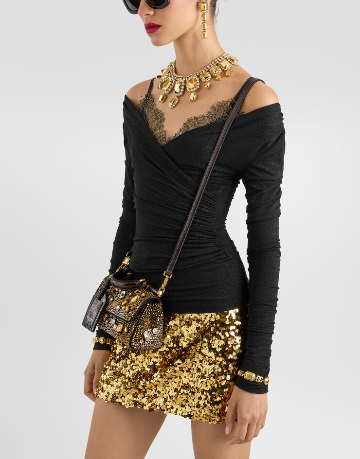 Dolce & Gabbana Mini my Sicily handbag in satin Multicolor BB7864B0023