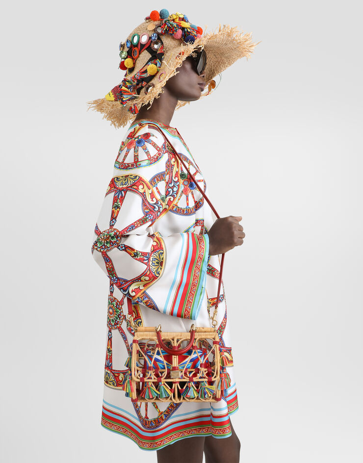 Dolce & Gabbana Sicily handbag with embroidery Multicolor BB5660B0421