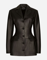 Dolce & Gabbana Calfskin Turlington jacket Black F0D1CTFUBFX