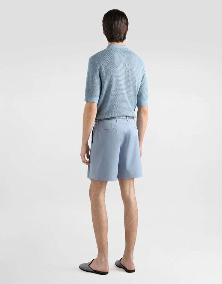 Dolce & Gabbana Cotton trousers Dolce & Gabbana Cotton trousers Azure GP26RTFUFML