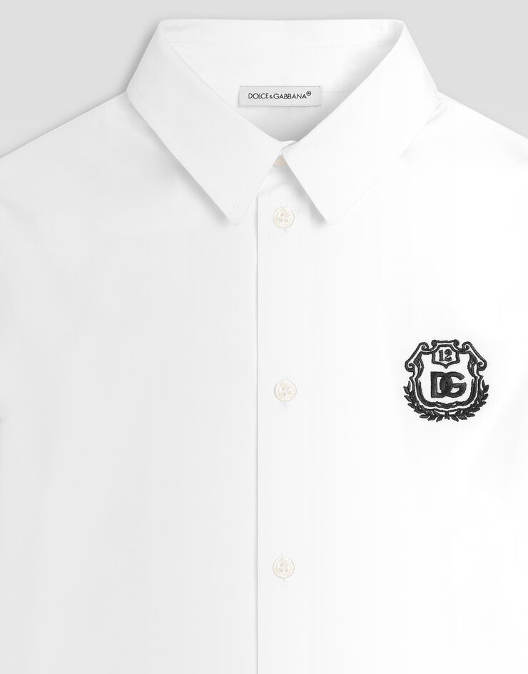 Dolce & Gabbana Poplin shirt with logo  L43S23G7P6F