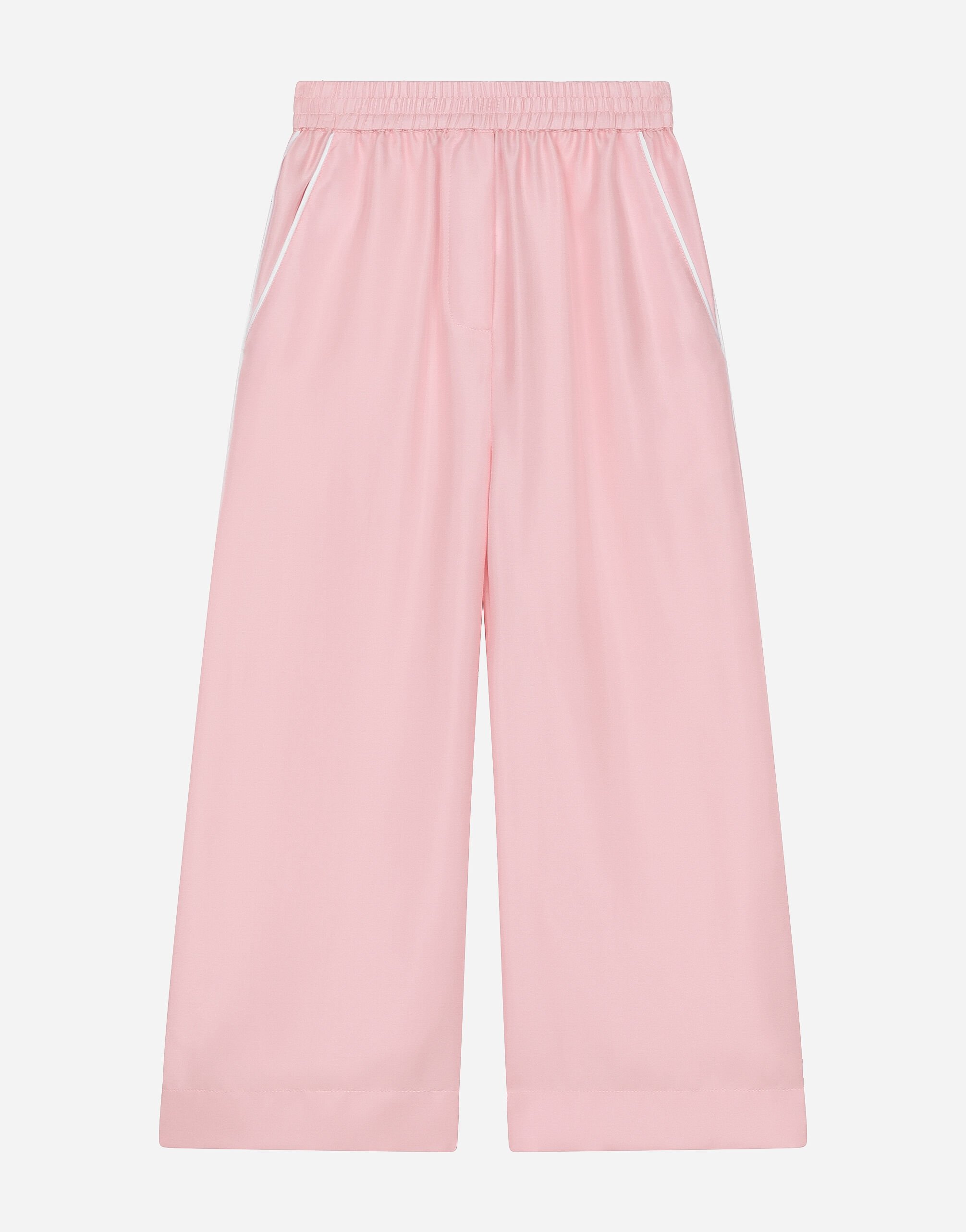 Dolce & Gabbana Пижамные брюки из шелка Отпечатки L54I94HS5Q4