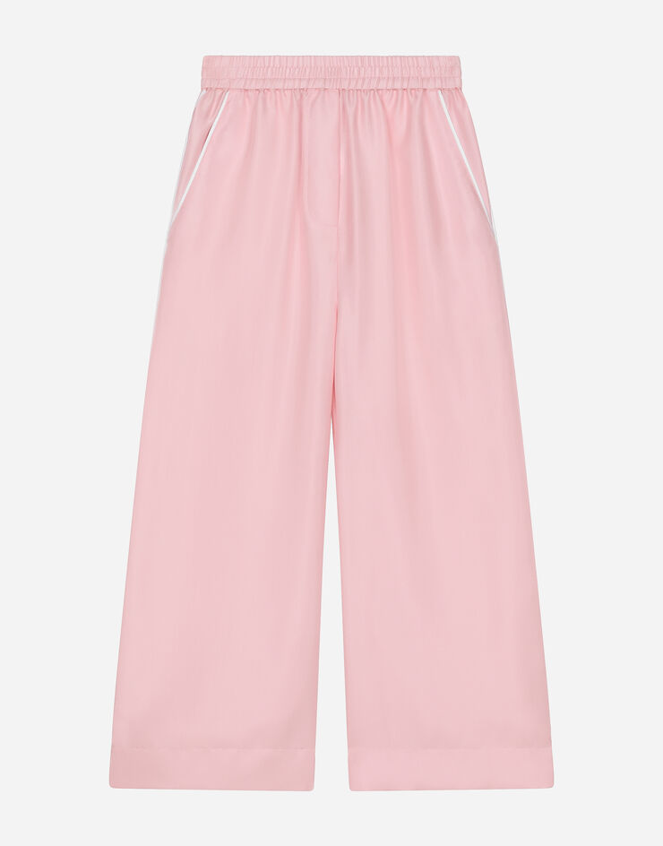 Dolce & Gabbana Pantaloni pigiama in seta Rosa L53P26G7M5C