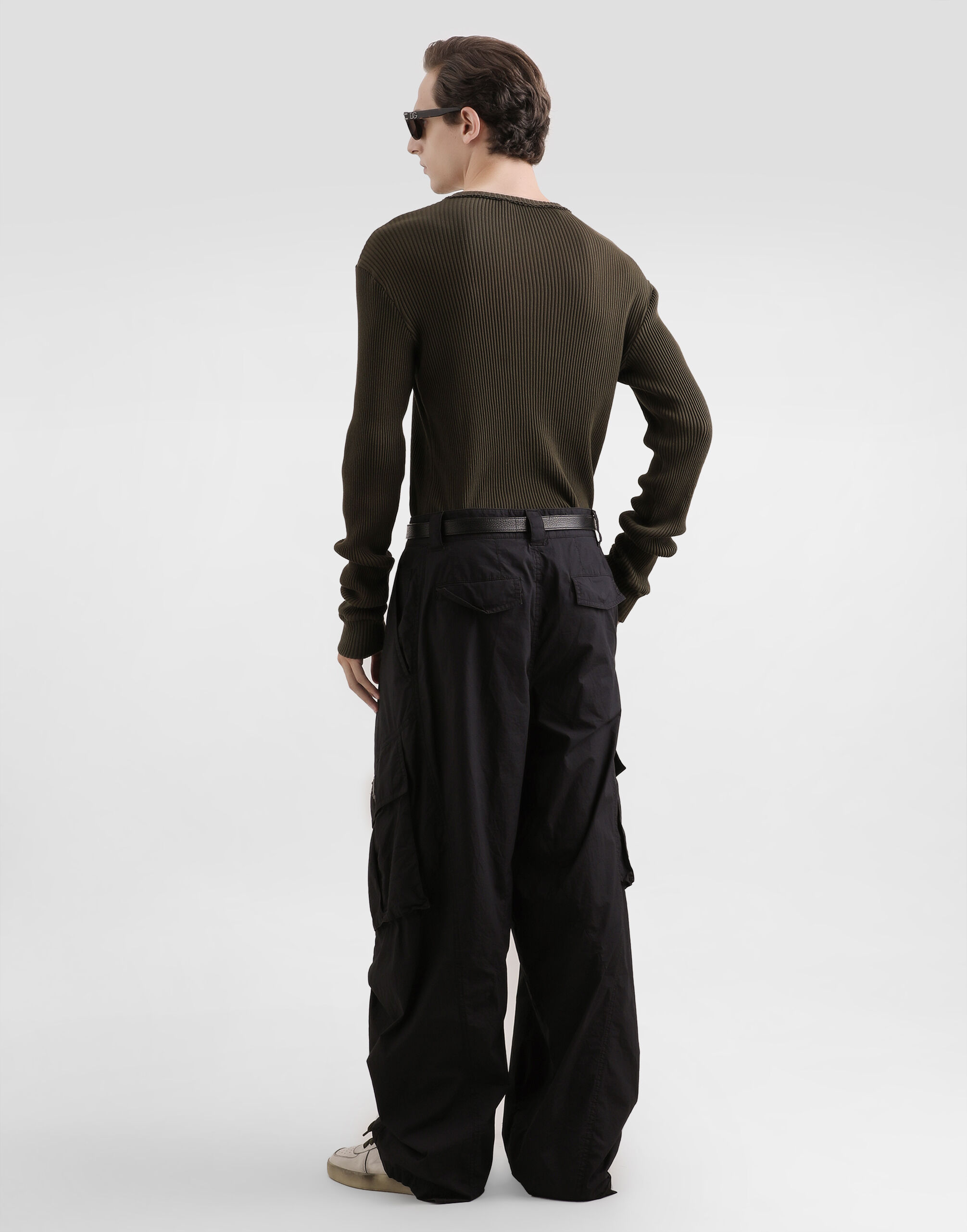 Blackのメンズ Poplin trousers | Dolce&Gabbana®