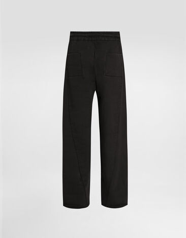 Dolce & Gabbana Cotton jogging trousers Black GP16ZTG7PLA