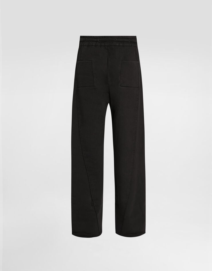 Dolce & Gabbana Pantalon de jogging en coton Black GP16ZTG7PLA