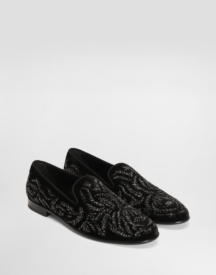 Dolce & Gabbana Velvet slippers Dolce & Gabbana Velvet slippers Black A50787A0933