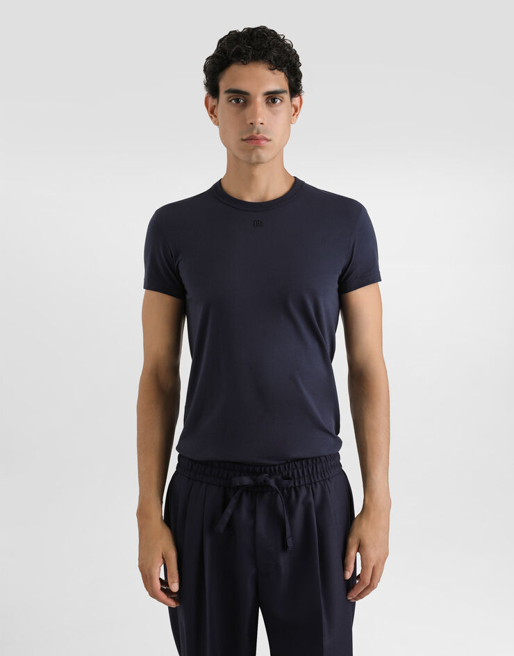 Dolce & Gabbana コットン Tシャツ Blue G8SX0ZG7PIY