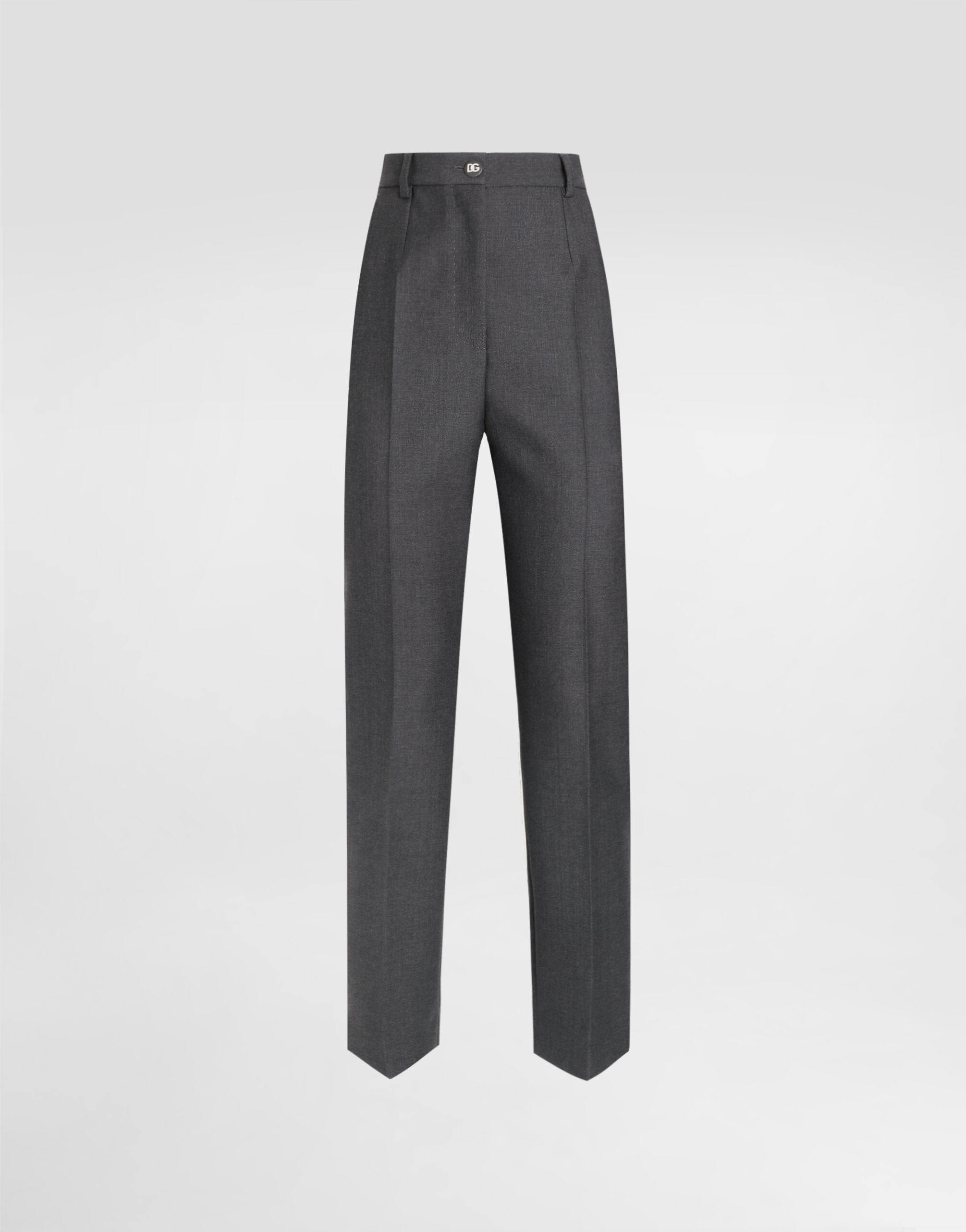 DOLCE&GABBANA★素敵!Wool-blend tapered pants Tailored woolen pants in Grey for Women | Dolce&Gabbana®