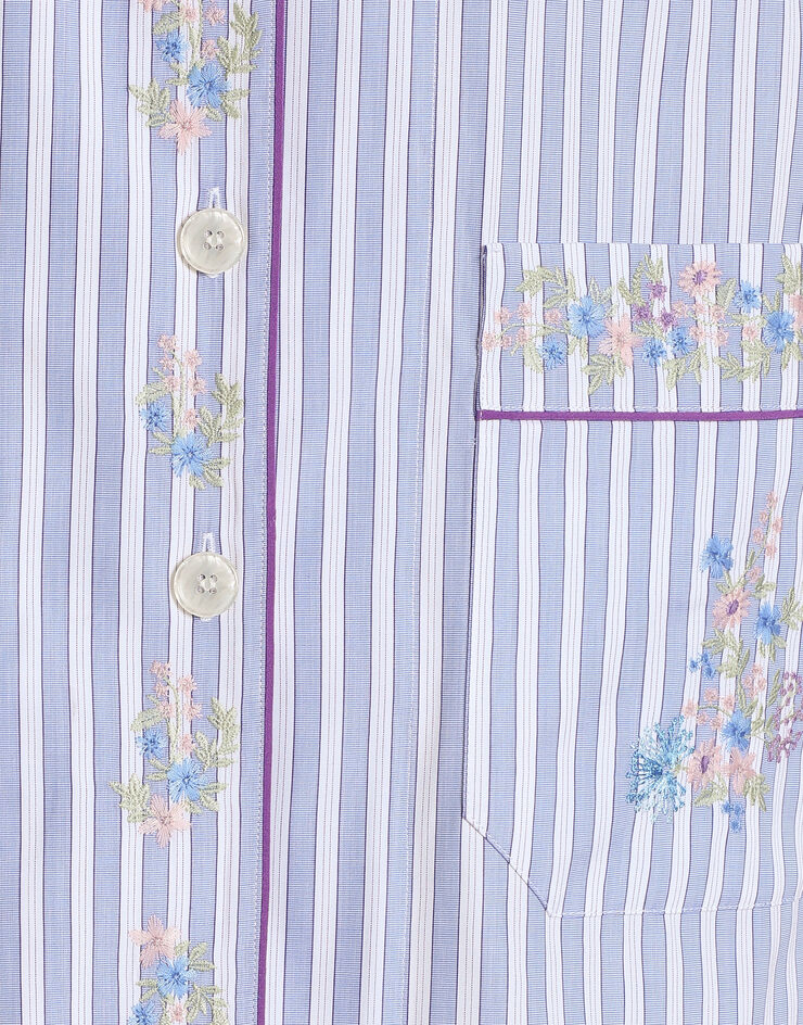 Dolce & Gabbana Cotton shirt with flower embroidery Dolce & Gabbana Cotton shirt with flower embroidery Multicolor F5U29ZGDDST