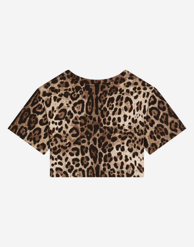Dolce & Gabbana T-SHIRT MANICA CORTA Animal-Print L5JTKRG7H7Y