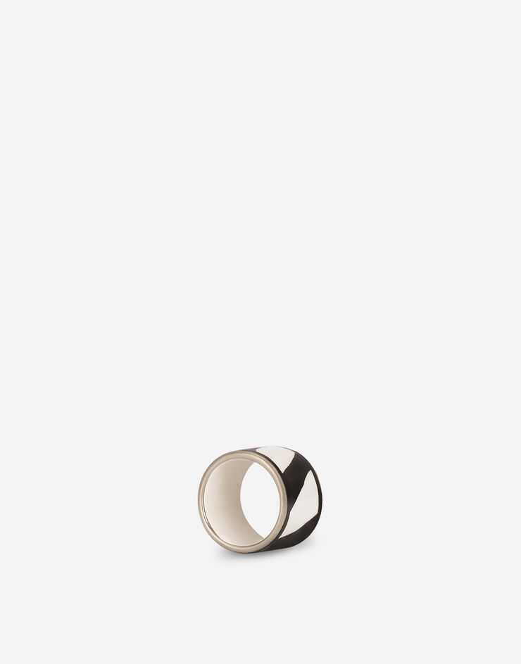Dolce & Gabbana Set 2 Medium Porcelain Napkin Rings Dolce & Gabbana Set 2 Medium Porcelain Napkin Rings Multicolor TCGS03TCAEM