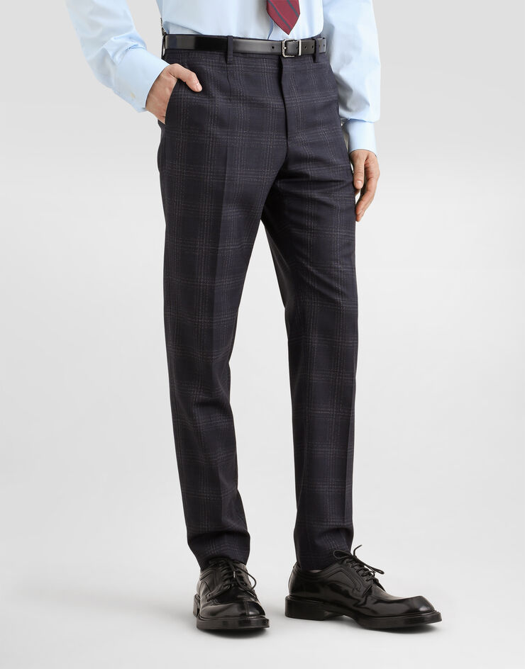 Dolce & Gabbana Single-breasted martini light checked wool suit Dolce & Gabbana Single-breasted martini light checked wool suit Multicolor GK05UTFQ2NO