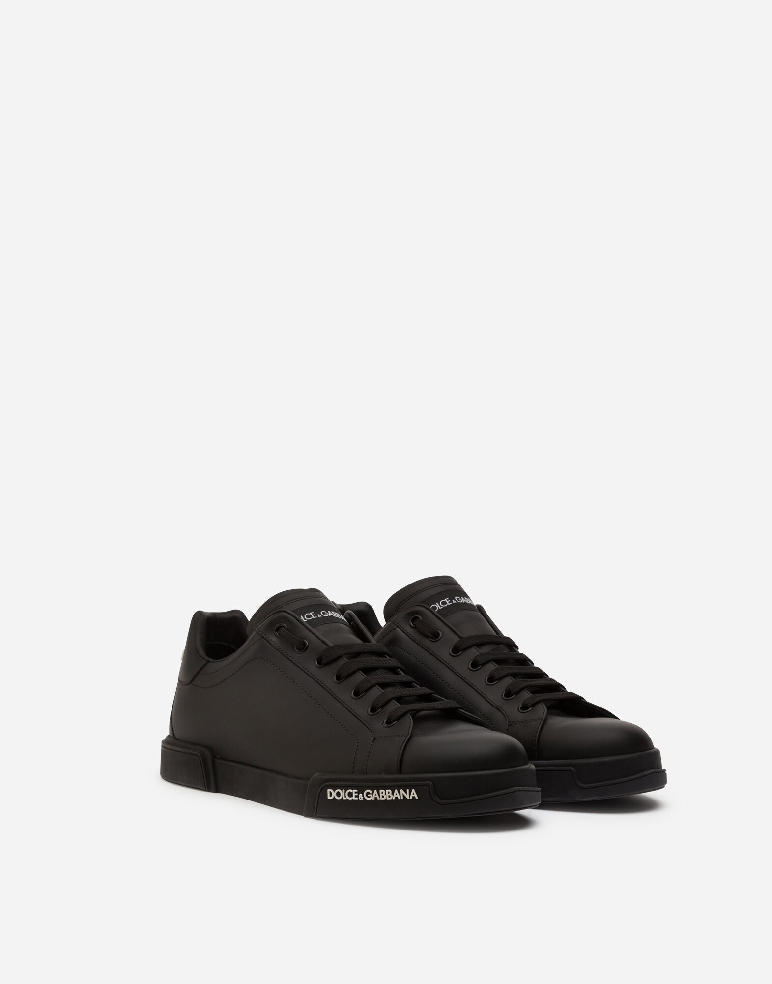 Calfskin nappa Portofino sneakers in Black for for Men