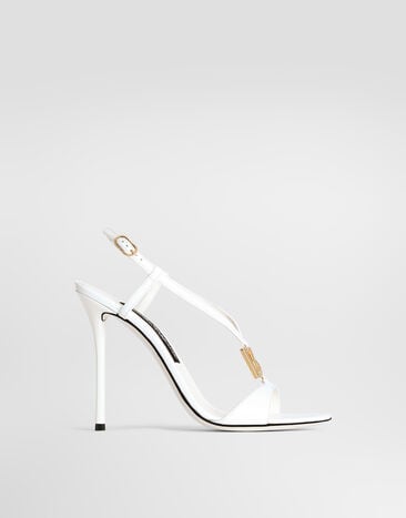 Dolce & Gabbana Patent leather sandals White CR2028A1471