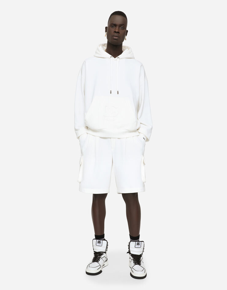 Dolce & Gabbana FELPA CON CAPPUCCIO White G9XI2ZHU7AL