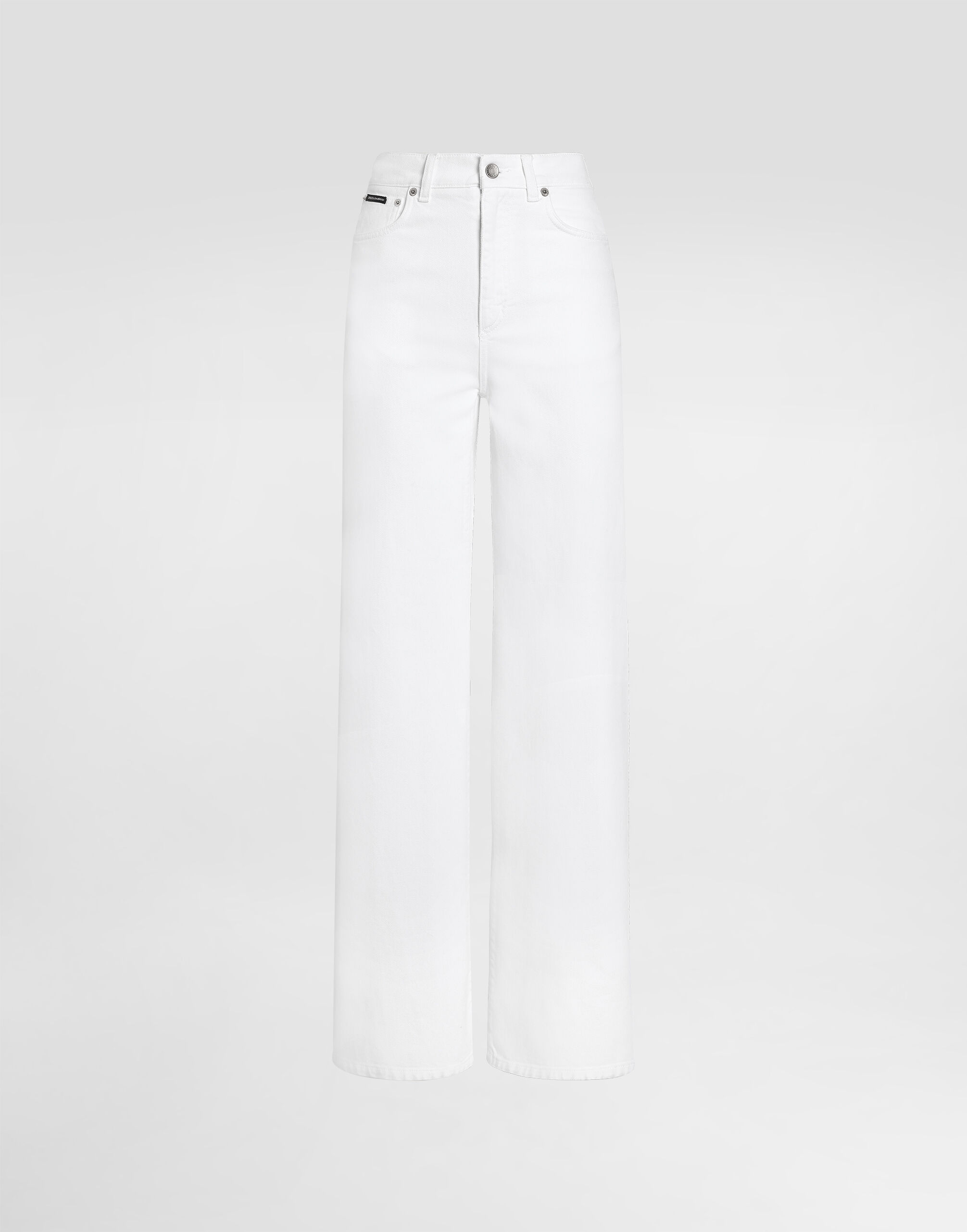 パンツ DOLCE  GABBANA Women Straight Pants FTCS0DG8IB7S9001 White Shantung pants in White for Women | Dolce&Gabbana® US