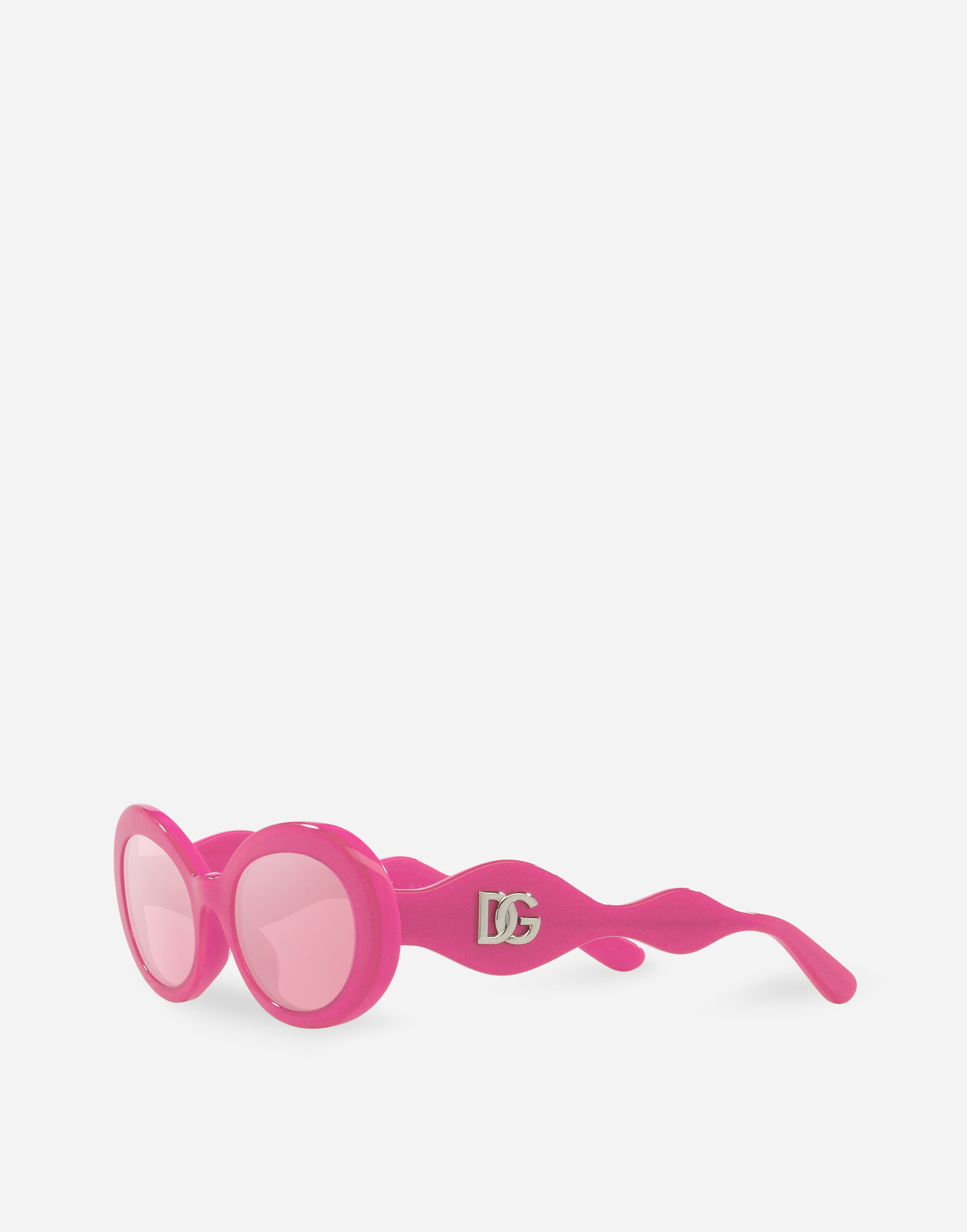 DG Crossed sunglasses in Fuchsia for Girls | Dolce&Gabbana® US