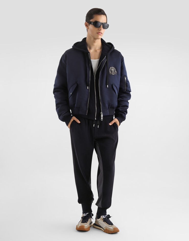 Dolce & Gabbana Cotton terry sweatshirt Blue G9CBZZHU7XG