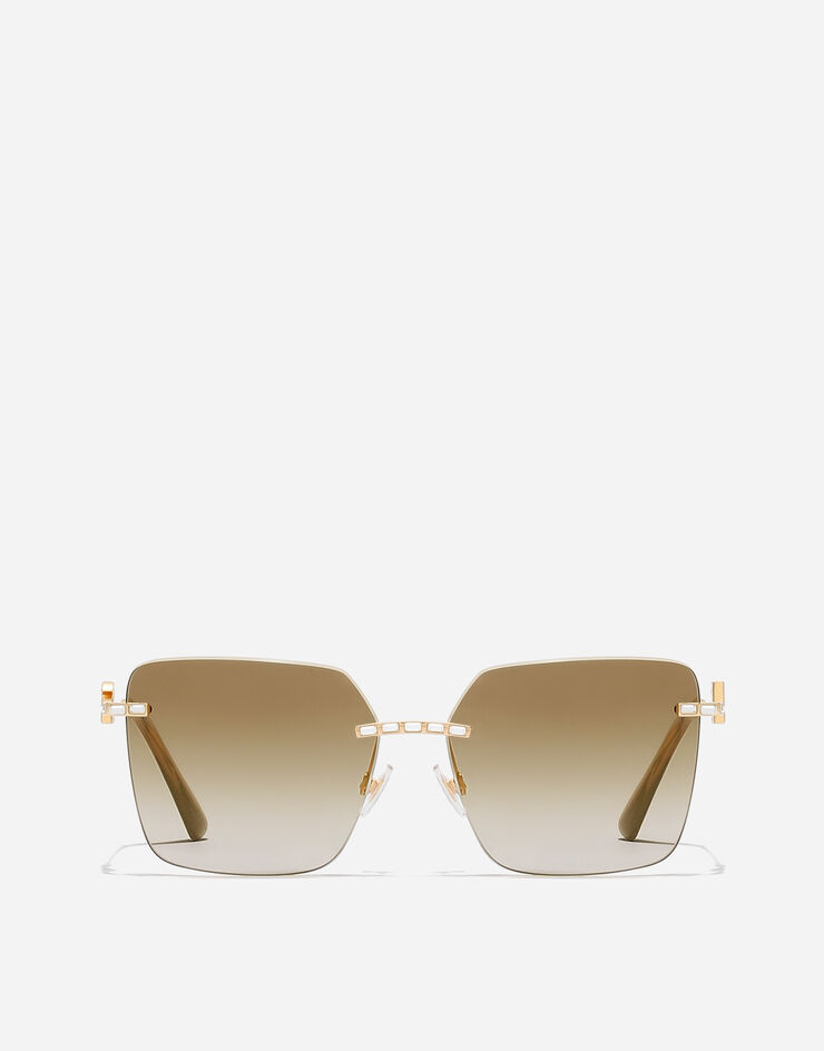 Dolce & Gabbana DG Crystals Sunglasses Dolce & Gabbana DG Crystals Sunglasses Gold VG2332VM26E