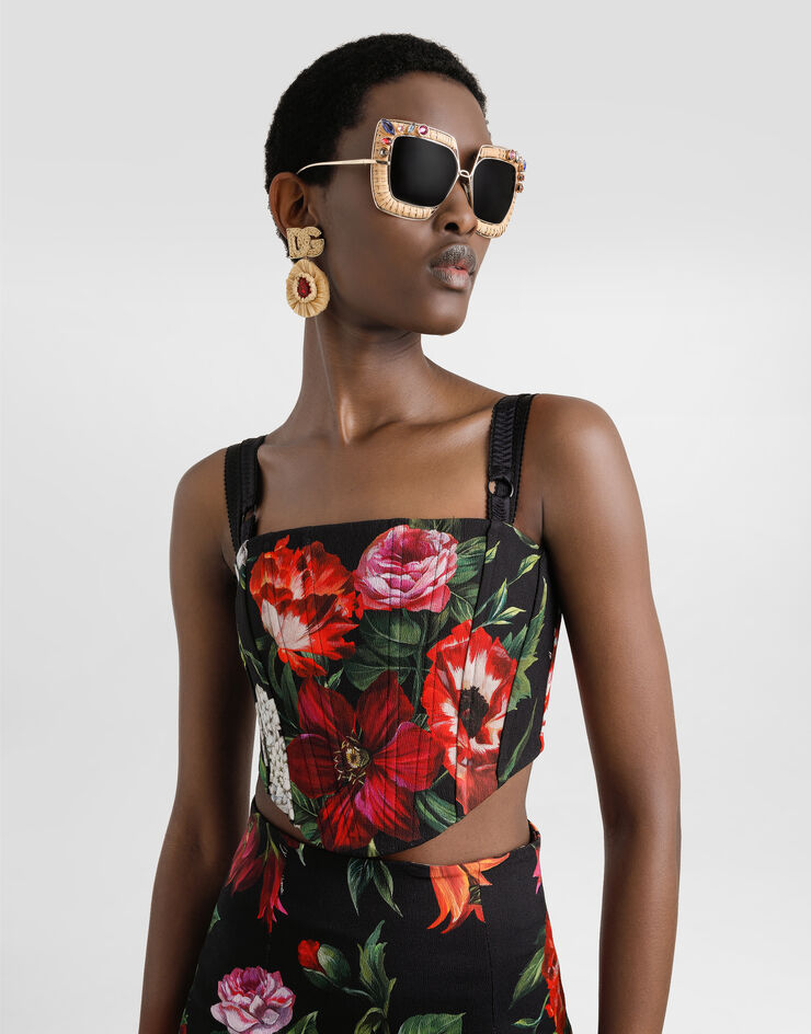 Dolce & Gabbana Corsé con estampado de flores Imprima F7AZ6TFSRQT