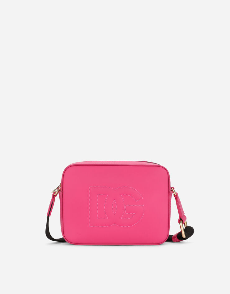 Dolce & Gabbana Crossbody bag with embossed DG logo Fuchsia EB0100AC511