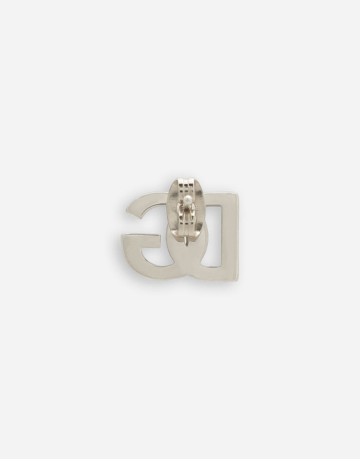 Dolce&Gabbana Pendiente del logotipo DG Plateado WEP5L1W1111