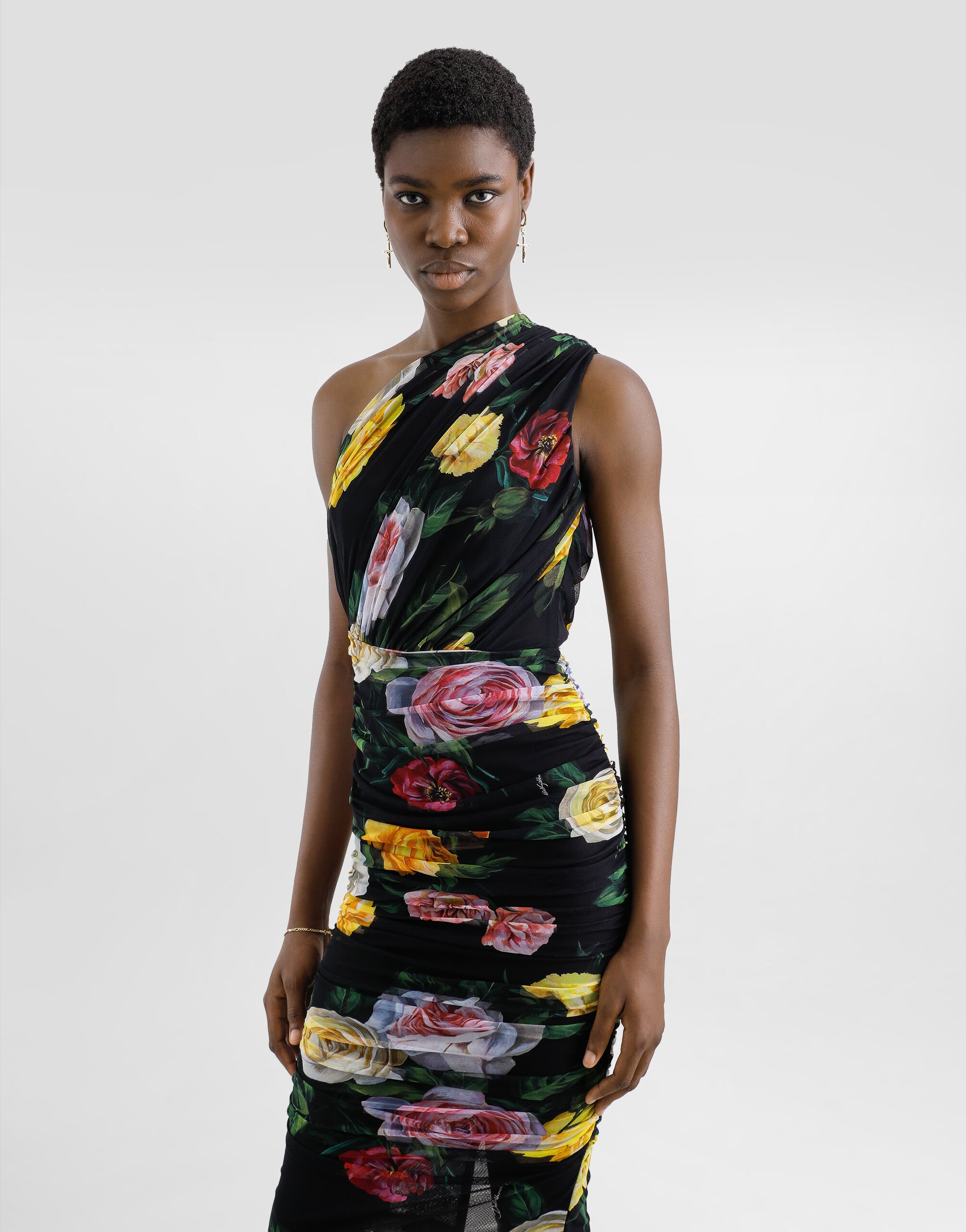 Robe mi longue asymétrique on sale