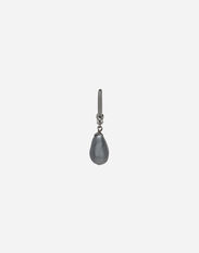 Dolce & Gabbana Single creole earring with teardrop detail Black BJ0820AP599