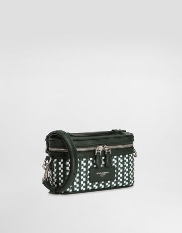 Dolce & Gabbana Atene crossbody minibag with woven leather Multicolor BP3411A9N79