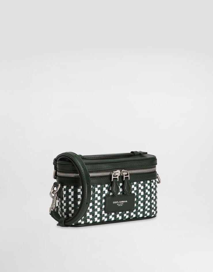 Dolce & Gabbana Atene crossbody minibag with woven leather Multicolor BP3411A9N79