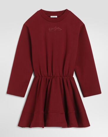 Dolce & Gabbana Fleece dress Red L5JDBMG7QNV