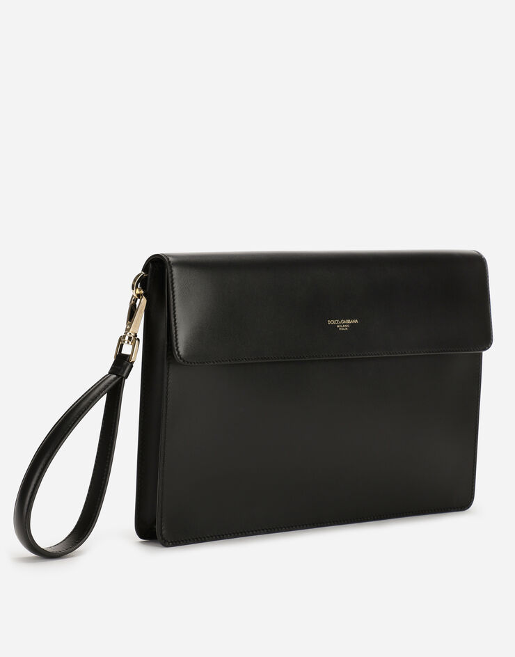 Dolce & Gabbana Mediterraneo calfskin clutch Noir BM1586AC954