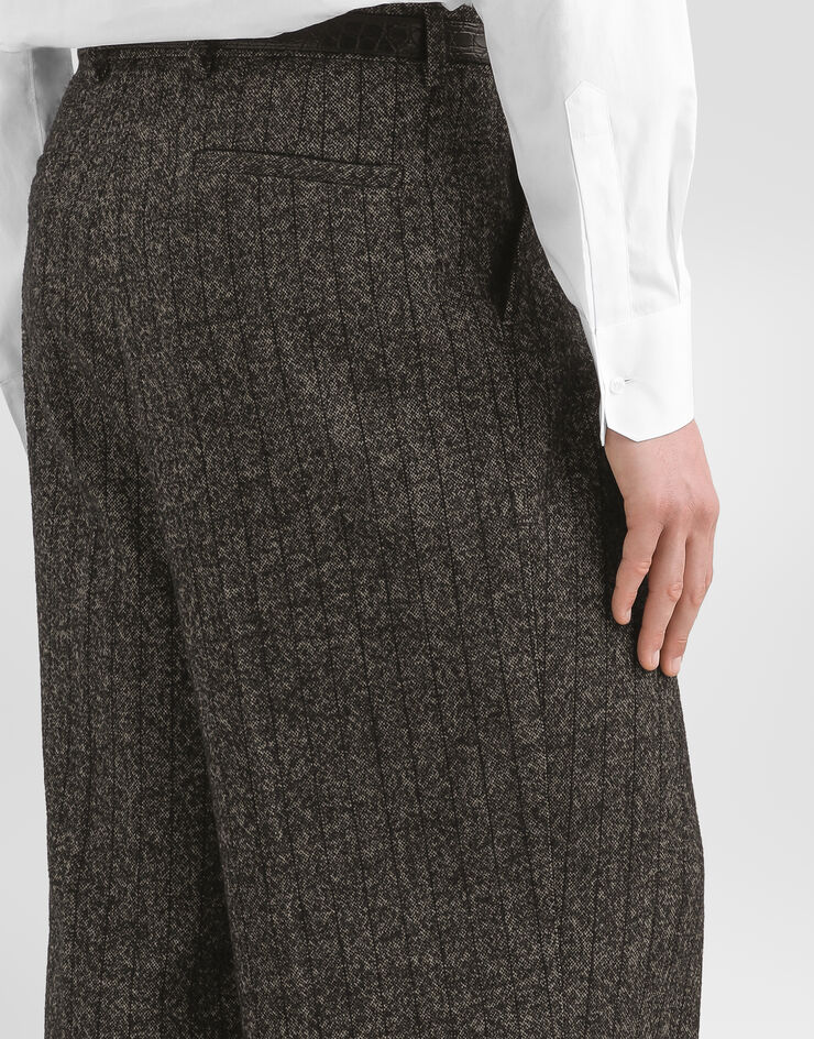 Dolce & Gabbana Striped wool blend trousers Dolce & Gabbana Striped wool blend trousers Multicolor GP166TFRZAN
