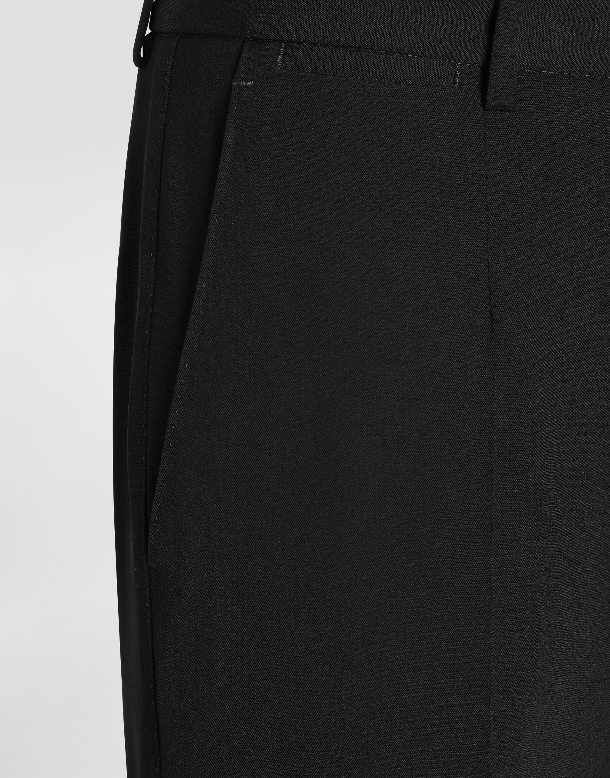 Tailored stretch twill pants - thumbnail 3