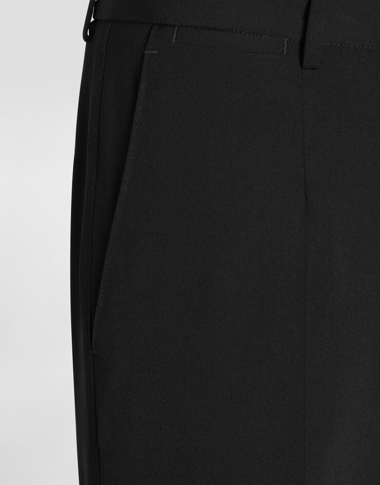 Dolce & Gabbana Tailored stretch twill pants Black GY7BMTFUBBQ