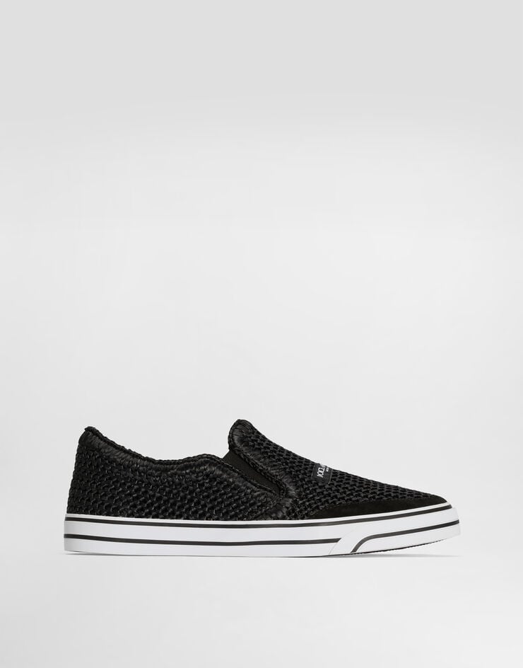 Dolce & Gabbana DG Sailing sneakers in raffia Dolce & Gabbana DG Sailing sneakers in raffia Black CS2479A0903