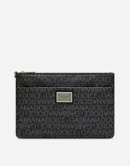 Dolce & Gabbana Pochette en jacquard enduit Noir BM2276AG218