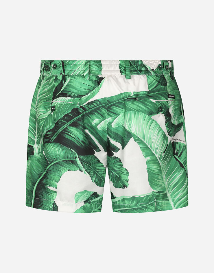 Dolce & Gabbana Swim shorts with banana tree print Print M4E68TISMF5