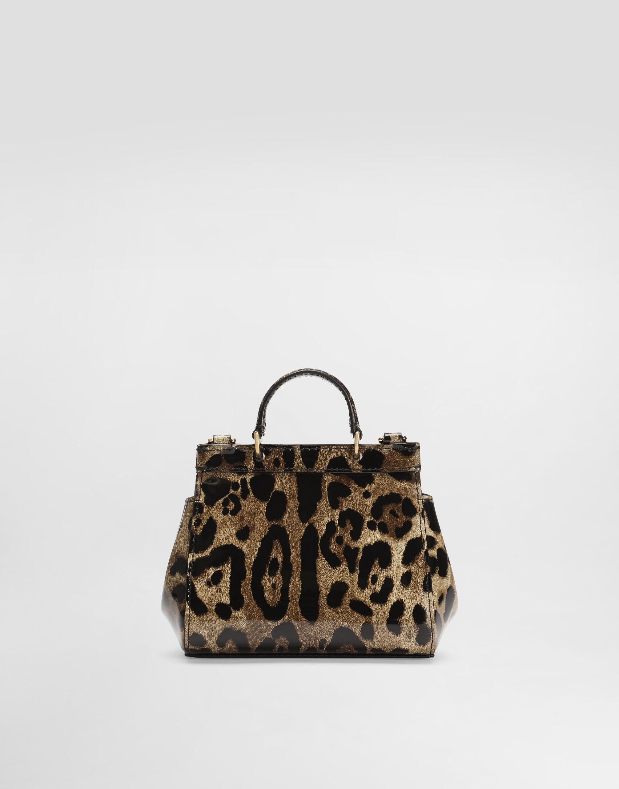 DOLCE&GABBANA ロゴ マヨルカプリント SICILY Mini ハンドバッグ Printのガールズ Printed polished calfskin mini Sicily bag