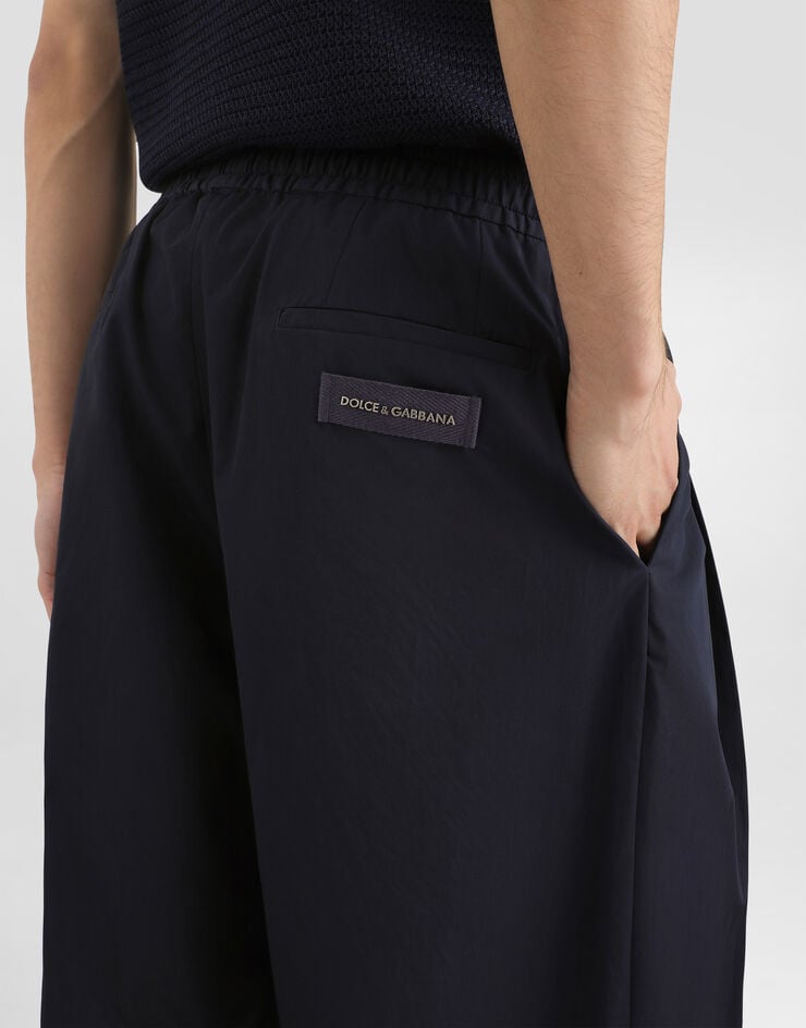 Dolce & Gabbana Cotton poplin jogging trousers Dolce & Gabbana Cotton poplin jogging trousers Blue GP153TGK521