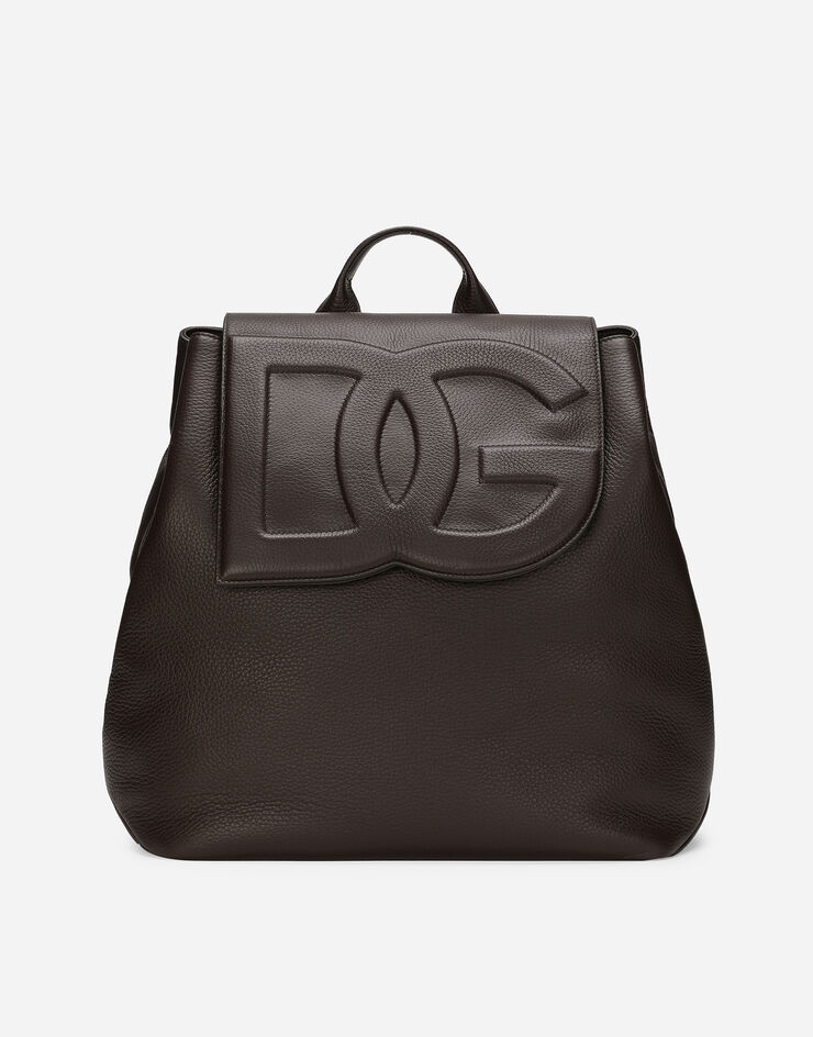 Dolce & Gabbana Sac à dos en cuir de cerf Marron BM2331A8034